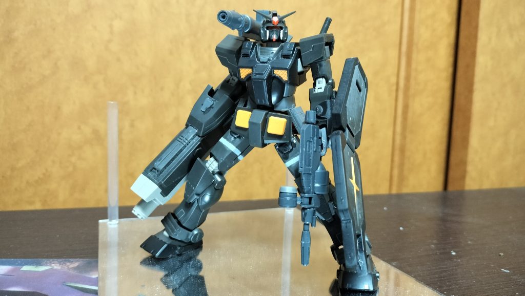 制作途中。腿部で２ｍｍ延長。頬当て部分少し延長以外は特に改修無。