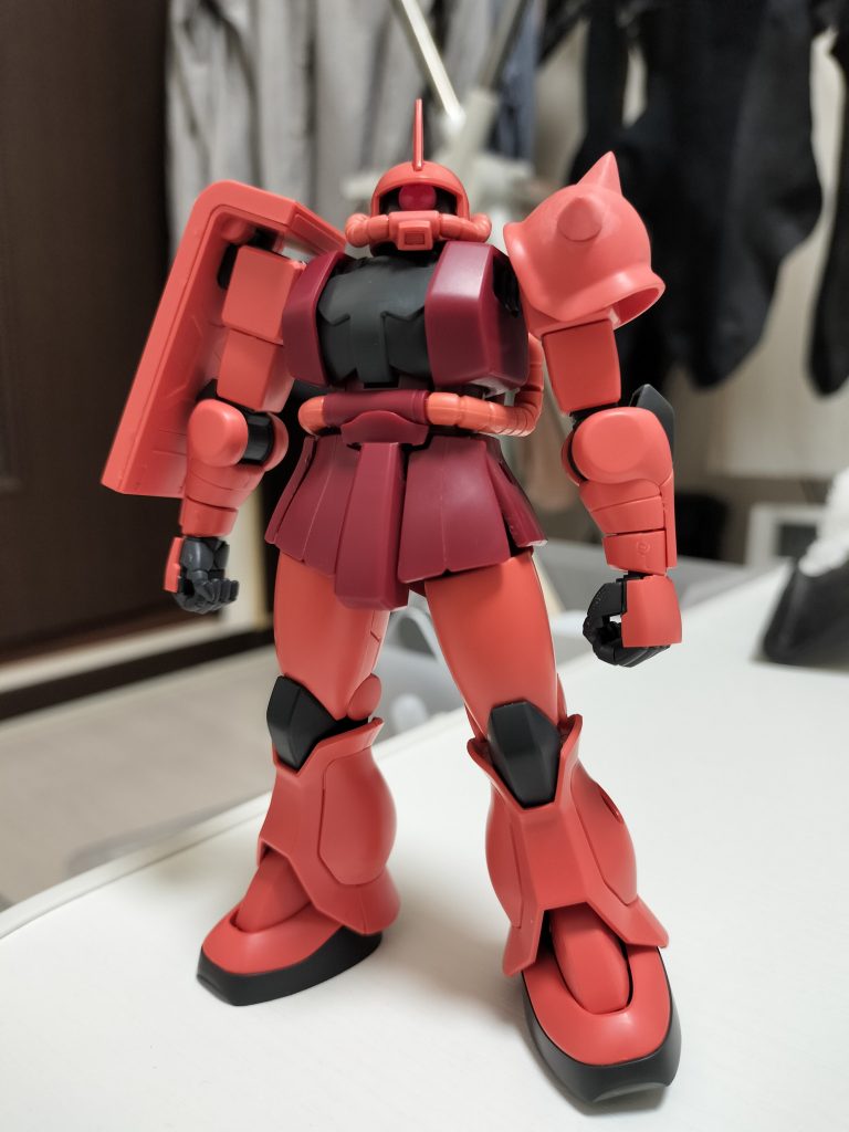 素組みの状態！かっこいい!！これからもガンプラを楽しみたいと思います。ありがとうございました😊