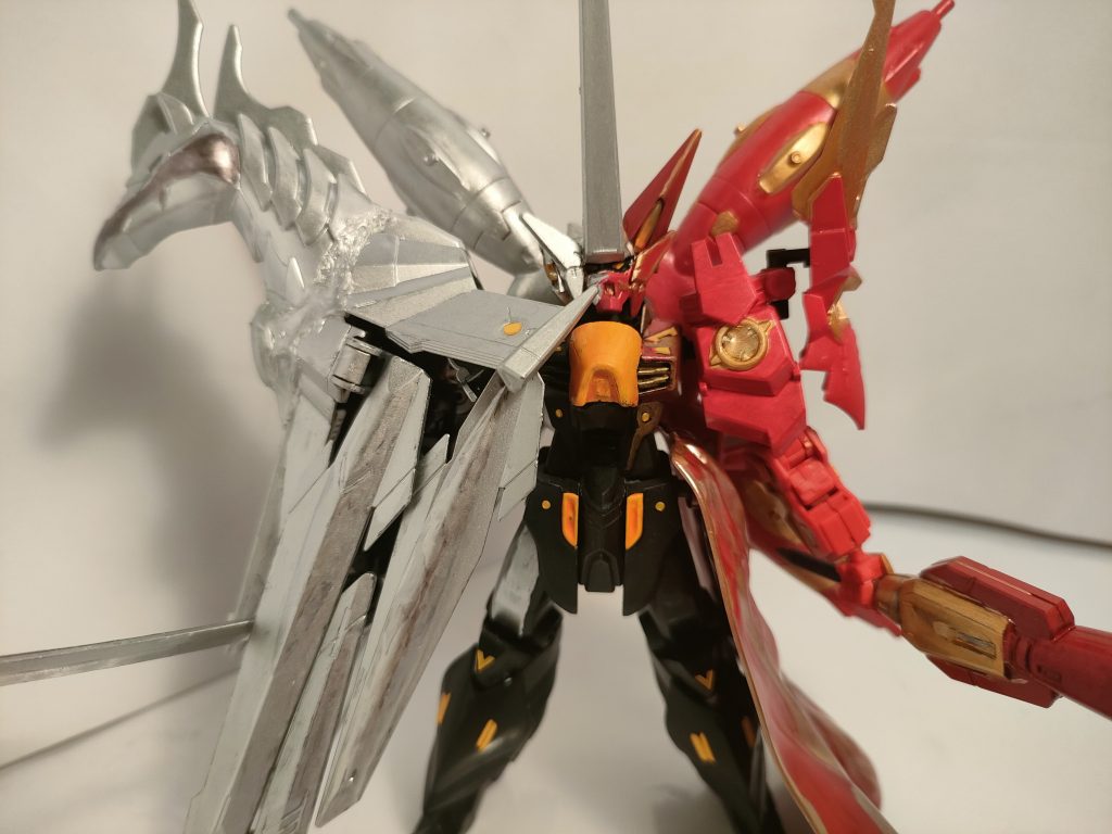 零式と参式部分の全体図。 カラーリンクとシールを駆使して、どうにかして加工しようとしましたが、上手く表現出来ませんでした(汗)