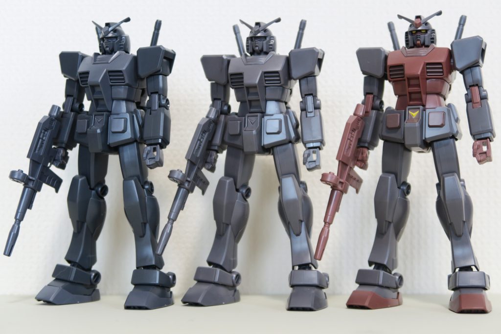 昨年のと３体並べて