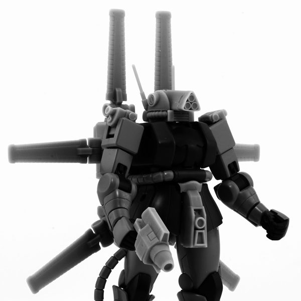 HGUC 1/144 MS-06 ザク 2 用 MS-06E-3 ZAKU FLIPPER ザクフリッパー カスタムレジンキット（1枚目）