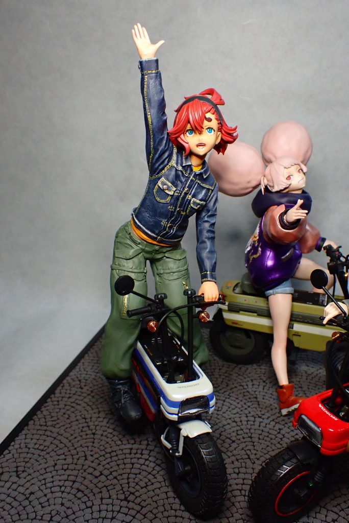 スレッタのモトコンポはエアリアルモチーフで塗ってます。