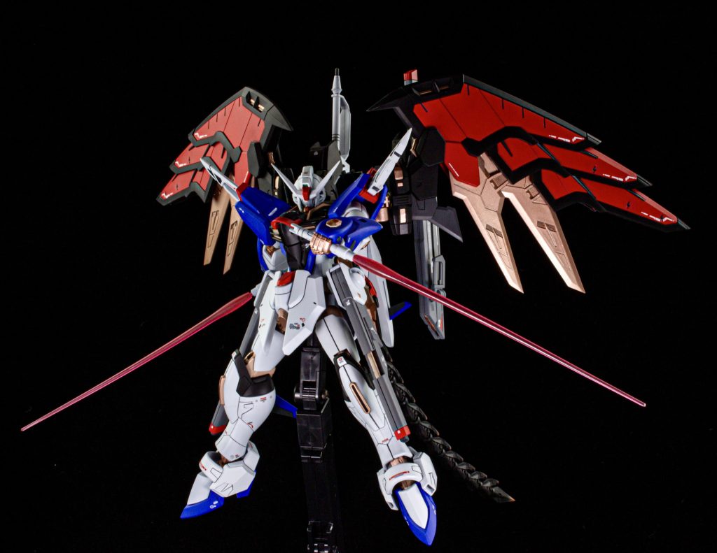 フリーダムのようなポージング。もちろん繋げることも可能です。