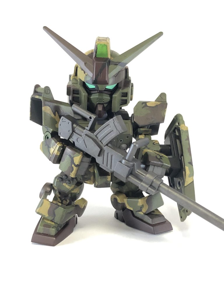 陸戦型ガンダム 迷彩塗装 SDクロスシルエット–4枚目/制作者：かっこん