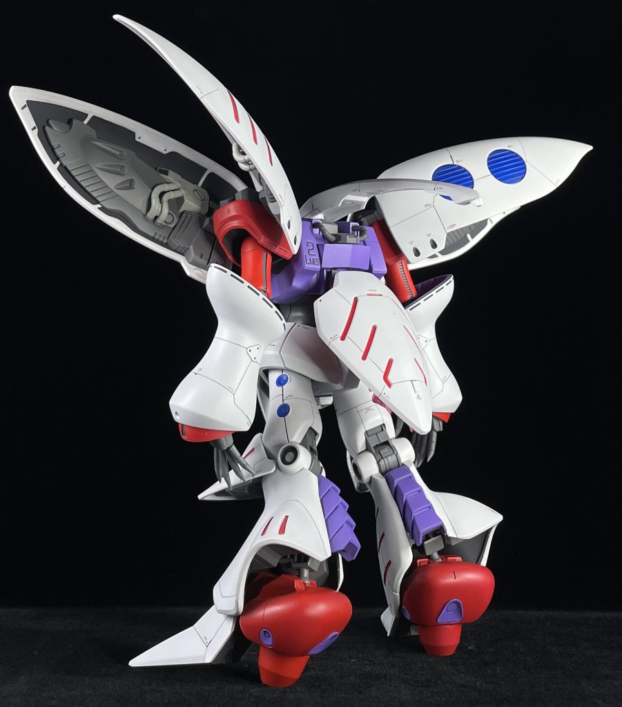 キュベレイリバイブ、、光沢仕上げが定番だけど、艶消し仕上げです。ピンクのラインのみ 光沢^ ^プロポーションの改修とディテールアップの作品です。制作内容はblogに、、_φ(・_・最後までご覧いただきありがとうございました。