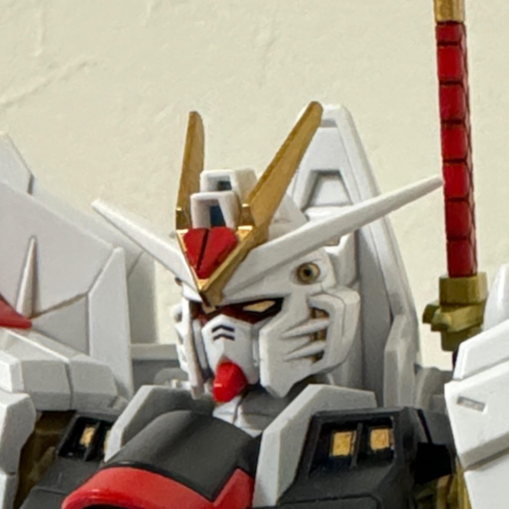 いやーイケメンですがディスラプター発射口のスジ彫りは細めが善かったかな 苦笑