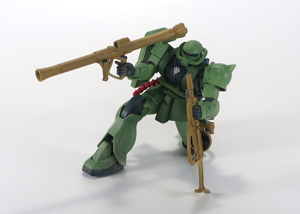 以下、俺設定の駄文本機はオデッサの戦いに参戦した、数少ないF2ザクのうちの1機である。周知のようにオデッサの戦いは連邦軍の勝利に終わり、本機は僚機とともに敗走を余儀なくされた。