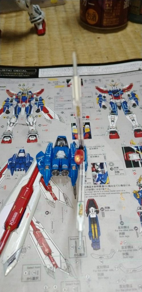 ウイングにプラ板使ってなんちゃってダクトを埋め込む