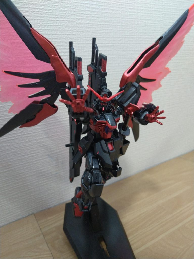 前···パルマフィオキーナ掌部こちらだけデスティニーパーツが合わず、ヘリオスのジャンクパーツを購入し流用。