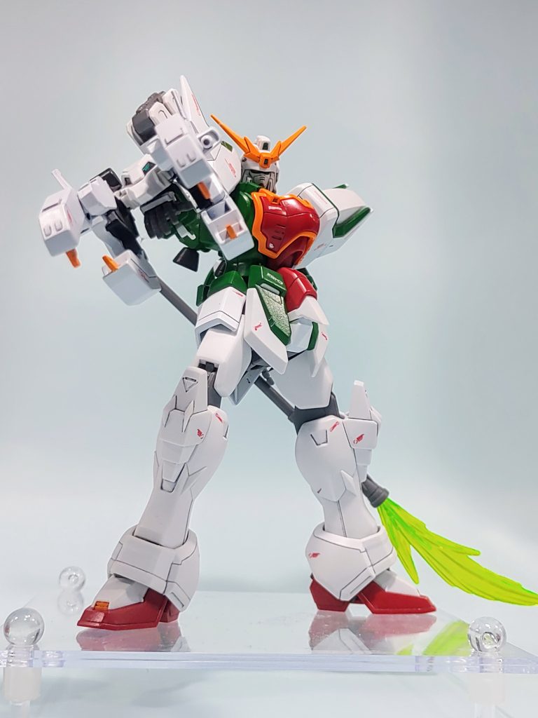 カラーリングは、EW版ナタクをイメージして…ではなく、6月14日でJuice=Juiceを卒業するリーダーの植村あかりちゃんのメンカラ「メロングリーン」のイメージで塗装しました。ニックネームが、あーりーなので、アーリーモデルと引っかけてみました(汗)