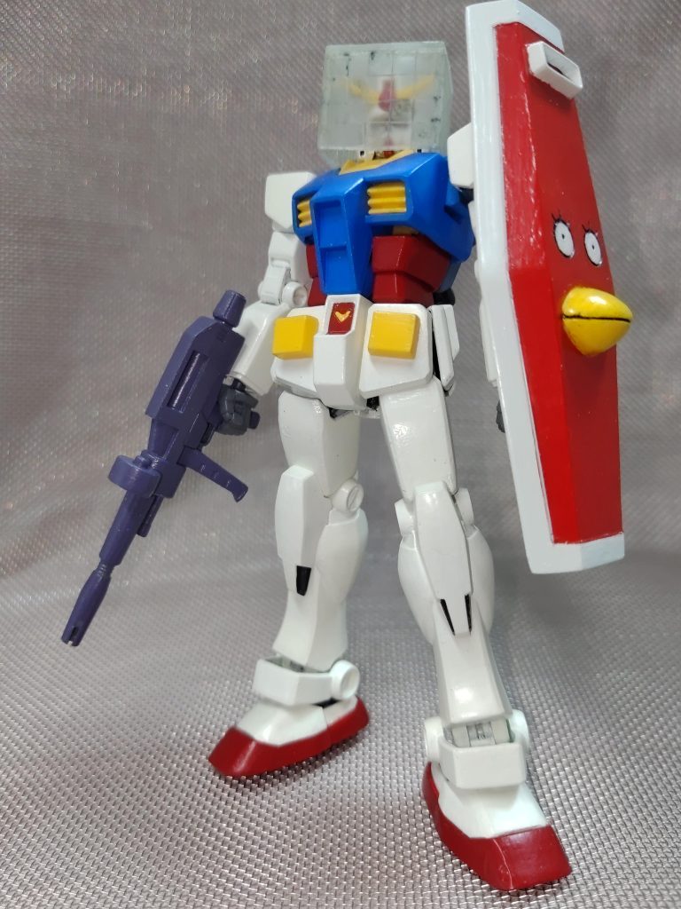 ガワラ立ち風塗装はラッカー筆塗り(ベタ塗り)、クリアースプレー仕上げ今回つや消しが無かったので半光沢にて