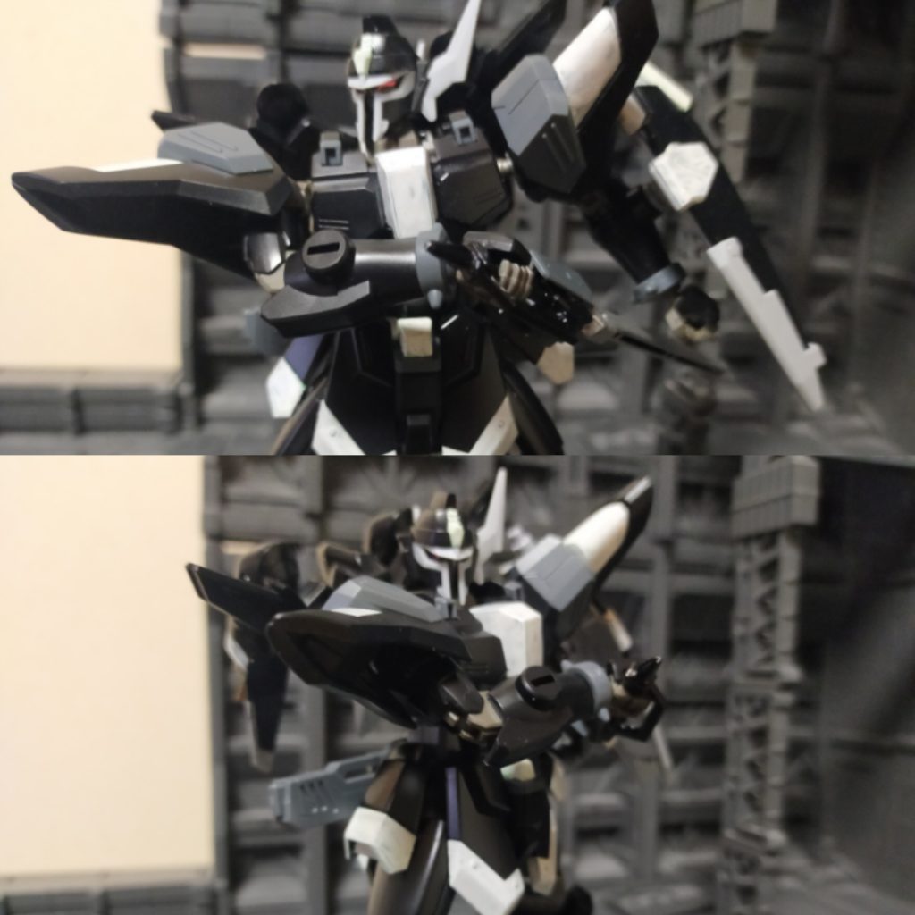 特徴として重斬刀を腰にマウントしている。