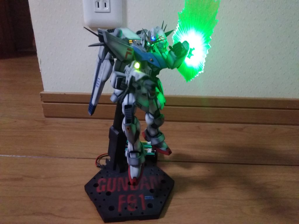 ガンダムF91ver,2.0　電飾–5枚目/制作者：ちっぷ