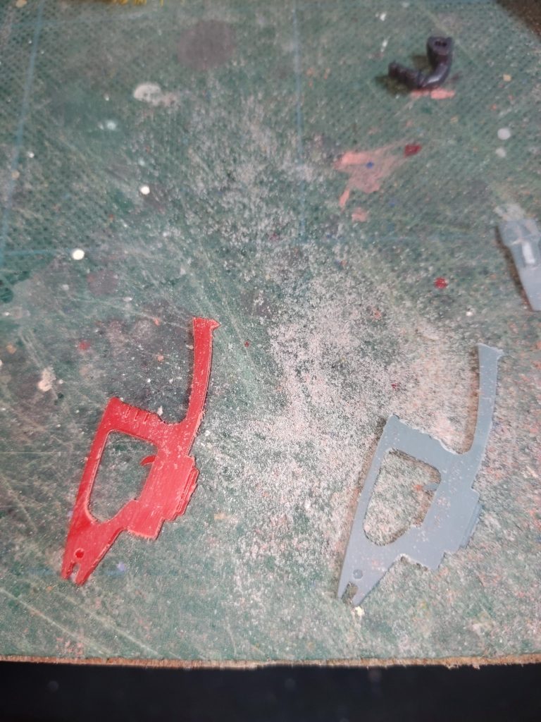 ザクマシンガン旧MSVから二つを使って幅増ししようとして同じ面を削ってしまった