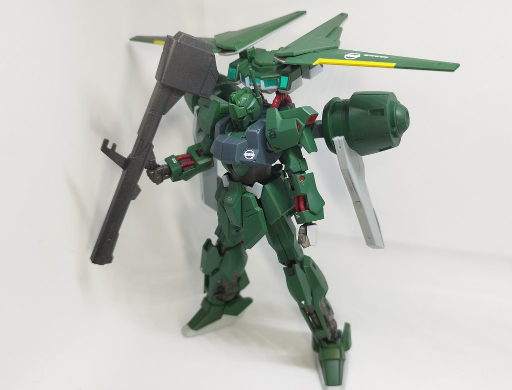 上からみると、偵察機仕様ですので、全部緑になるようにしてます