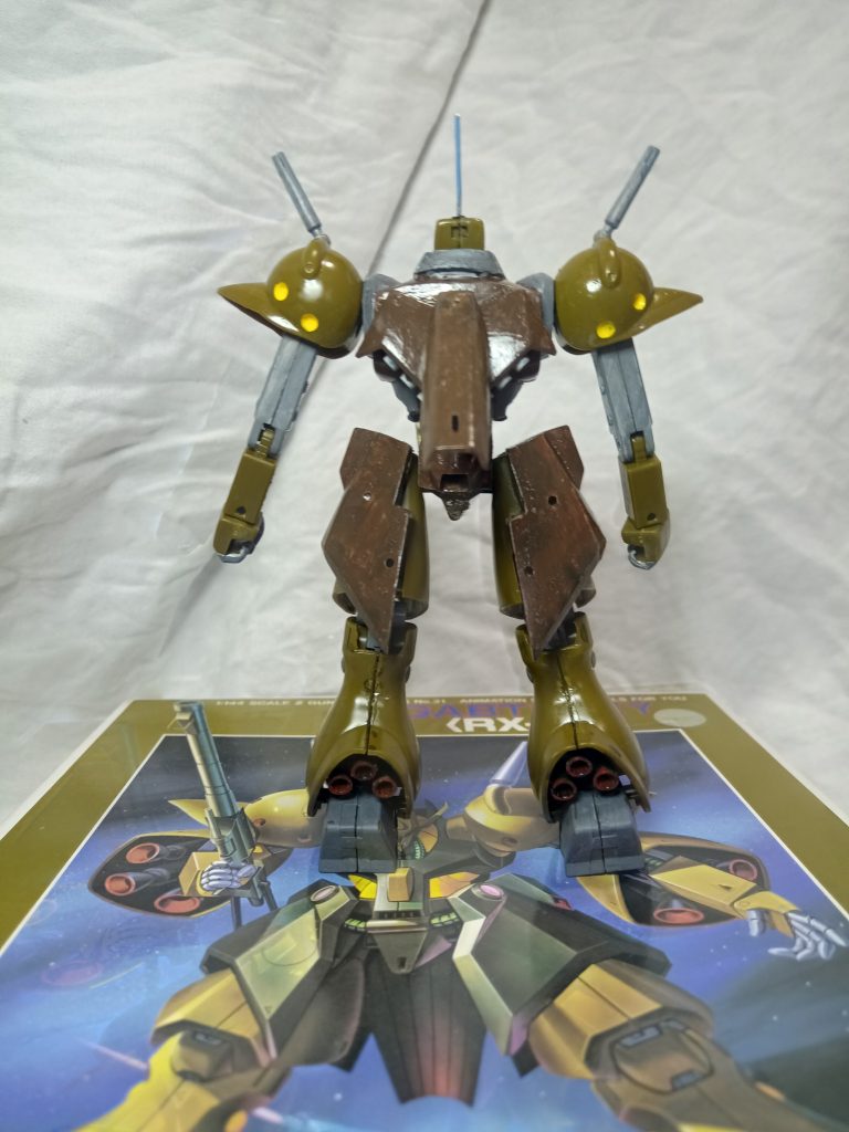 MA用装備の廃止により軽量化と四肢の可動域が広がり、単体性能は悪くはなかったものの、他機種と比較した場合マラサイとさほど変わらなかったため一機が試作された段階で開発は中止