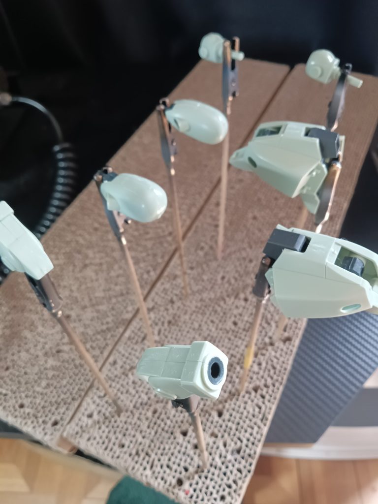 合わせ目消し作業です