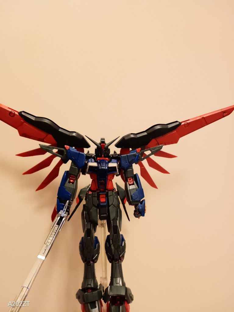 ディスティニーの最後のシーンをしようと思ったんですがさっきも記載したように左手に武器をもたせられないため、左手にもたせられないので右の手で勘弁してください