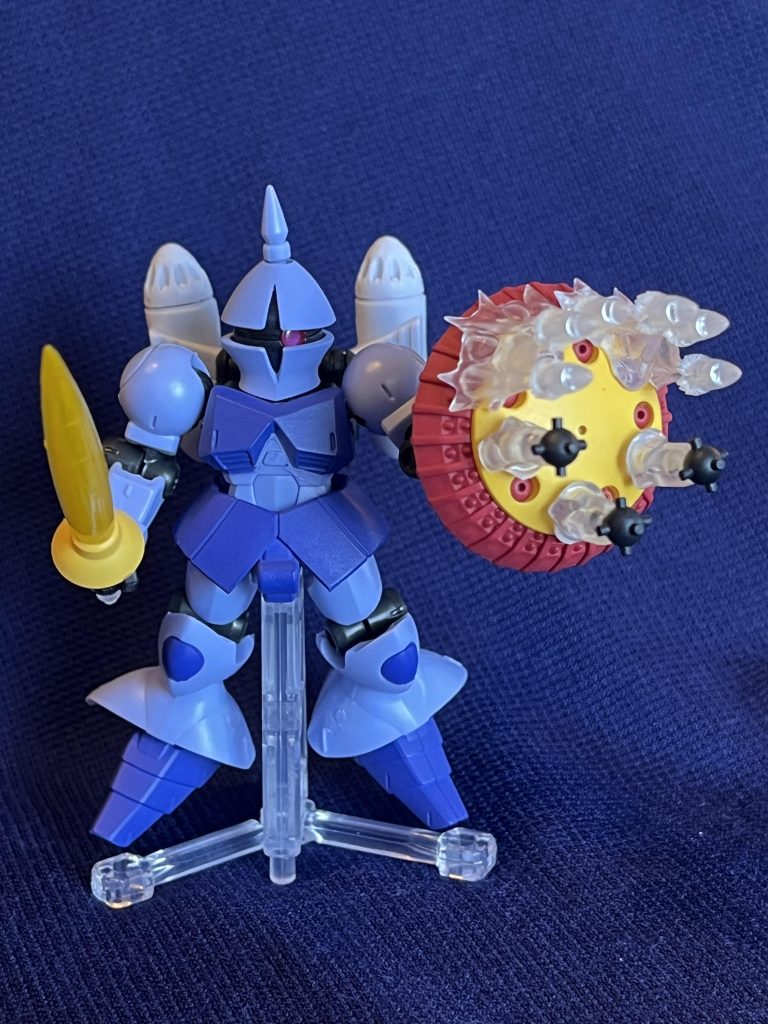 劇中のギャンバルカンは盾を両手に計2枚持っていたのですが、ギャンを2回当てる前に再販が見当たらなくなってしまいました…