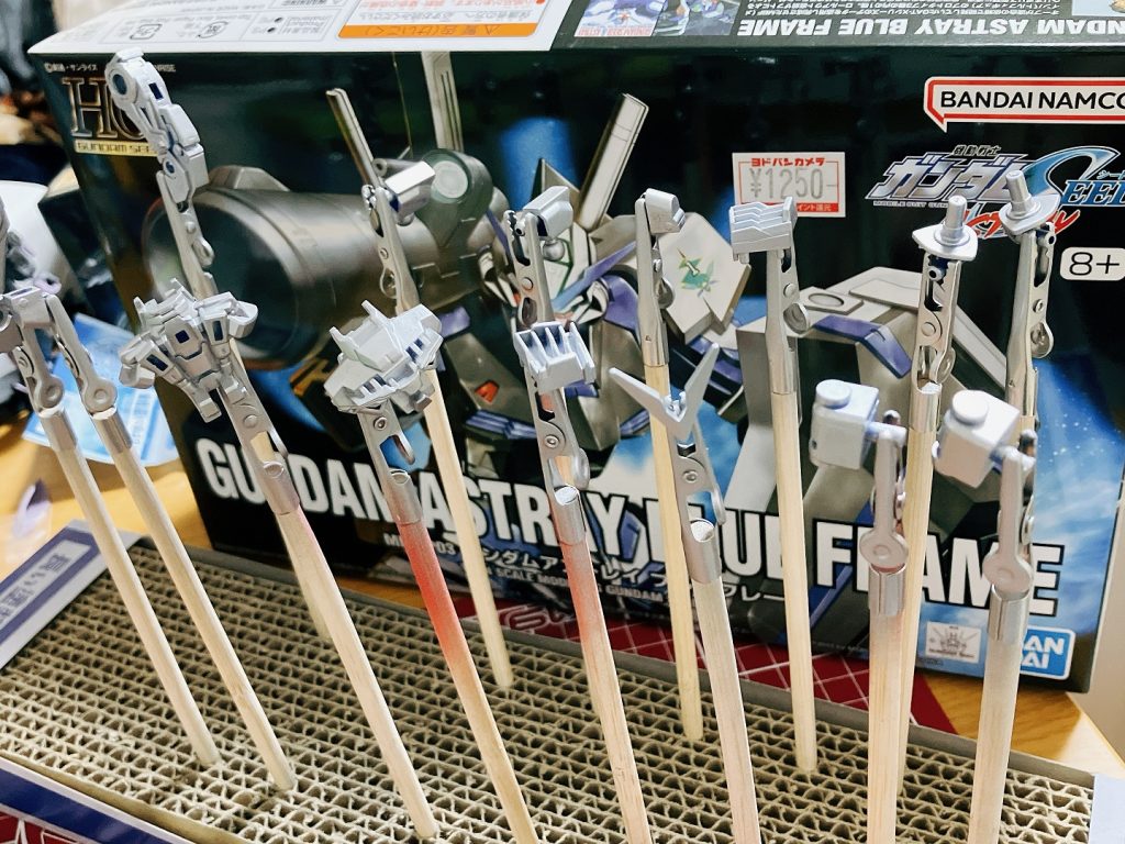 シルバーを吹くところまではすごくきれいにできたんよ！スプレー便利