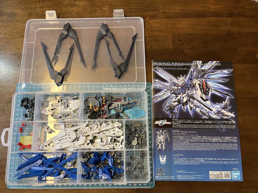 この状態でひと月以上ほったらかしで、その間にRGデスティニー、デスティニーインパルス、HGラゴゥを作りました