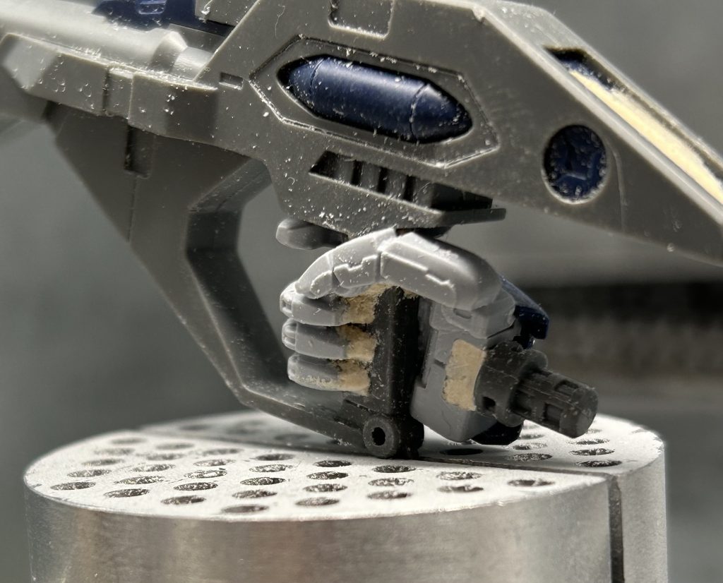 ビームライフル握り手。