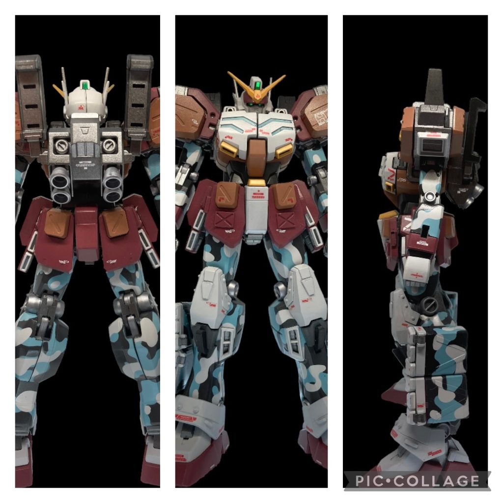 何迷彩？と聞かれると「冬季？かな‥」オリジナルの色から彩度を下げてリアル感を出そうと試みました。