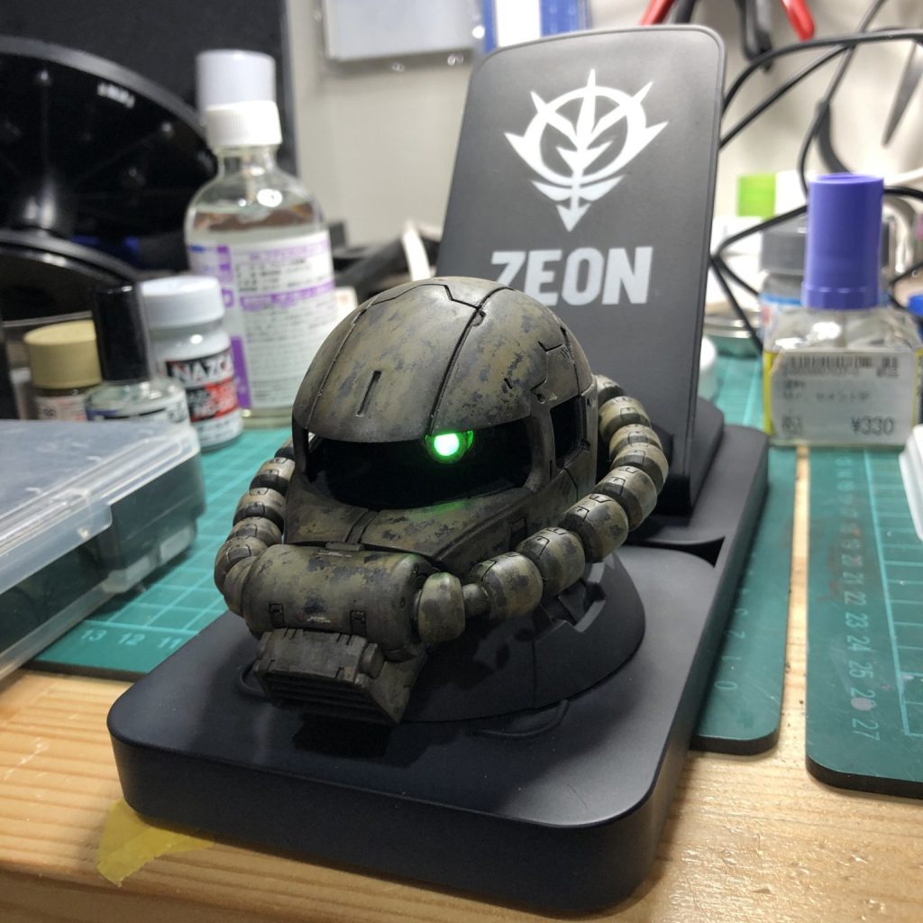 ザクヘッドスマホ充電器｜toyo-mさんのガンプラ作品｜GUNSTA（ガンスタ）