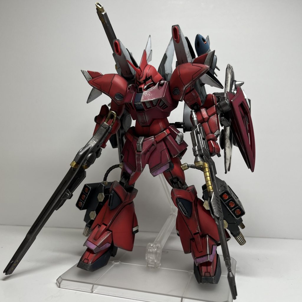 劇中の最終決戦までルナマリアがゲルググメナースに乗り続けていたら、というIF設定で作成しました。