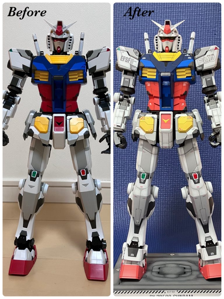 塗装以外、ディテールアップなどは一切行っていませんが、塗装前の方がとてもスリムな感じがします。最後までご覧頂き、ありがとうございました！