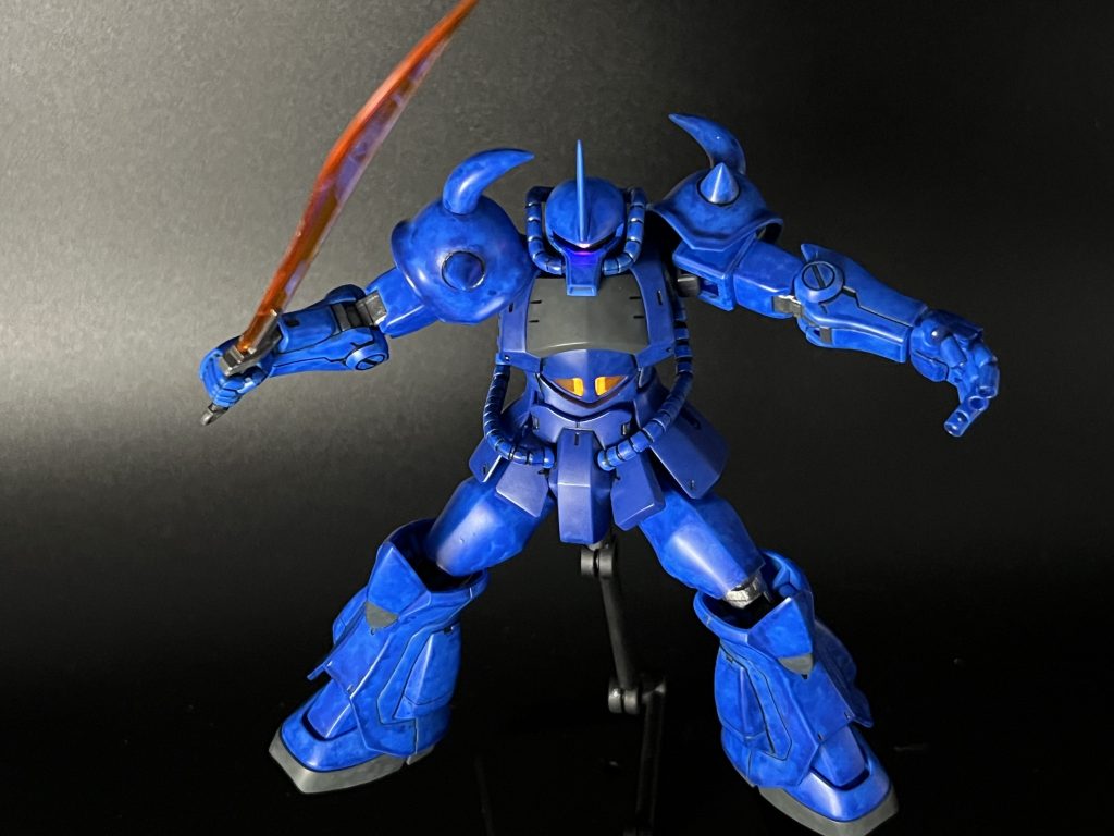 HGUC1/144グフ 新塗装方法を試してみました【プチLEDエディション】–4枚目/制作者：OYAJIN