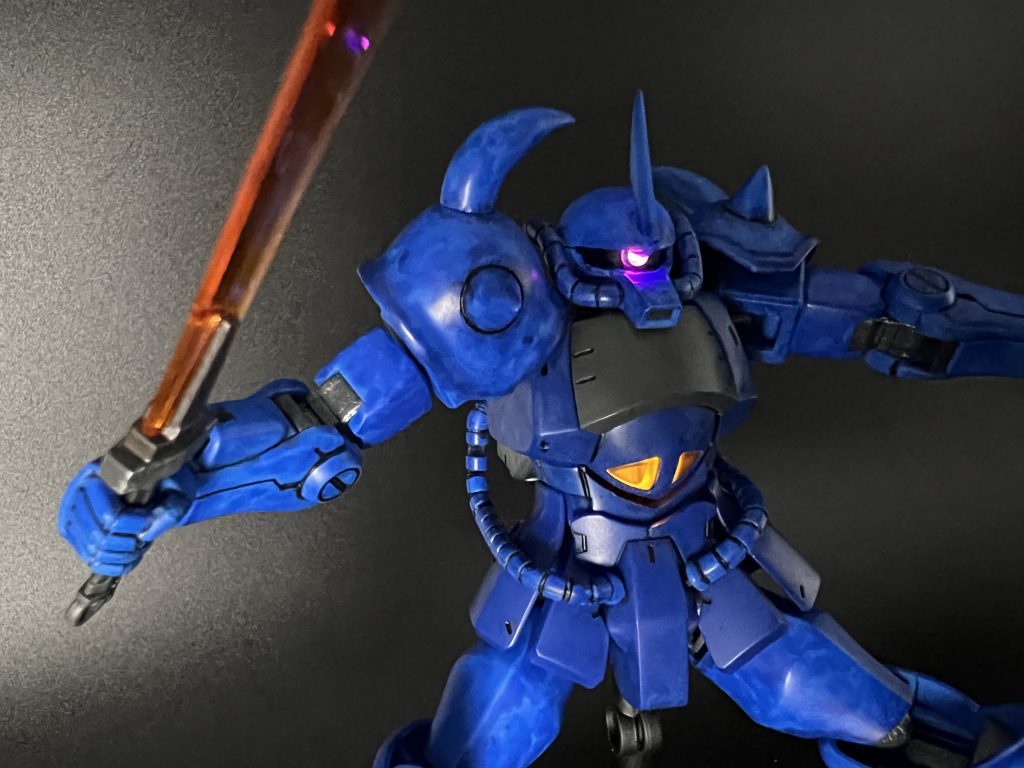 HGUC1/144グフ 新塗装方法を試してみました【プチLEDエディション】–2枚目/制作者：OYAJIN