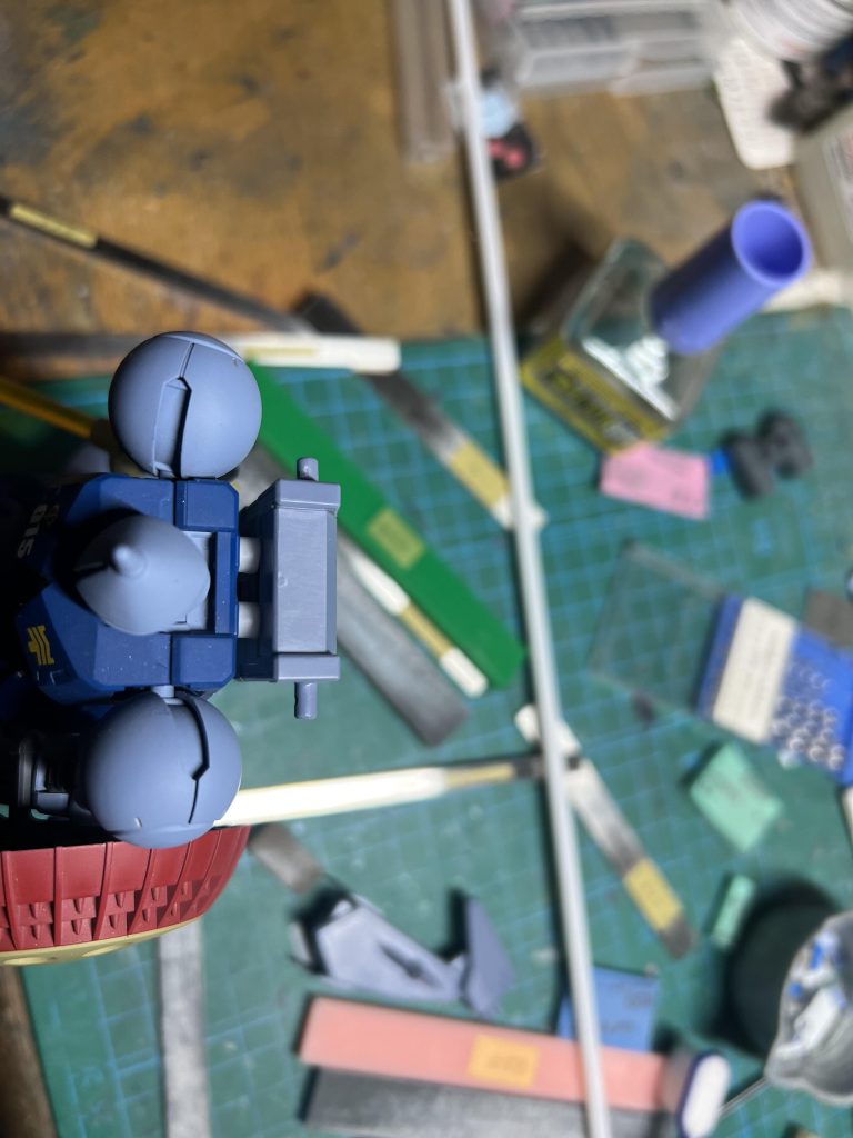 バックパックは取り付け位置を調整してます