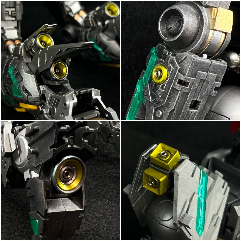 バーニア等にメタルパーツ