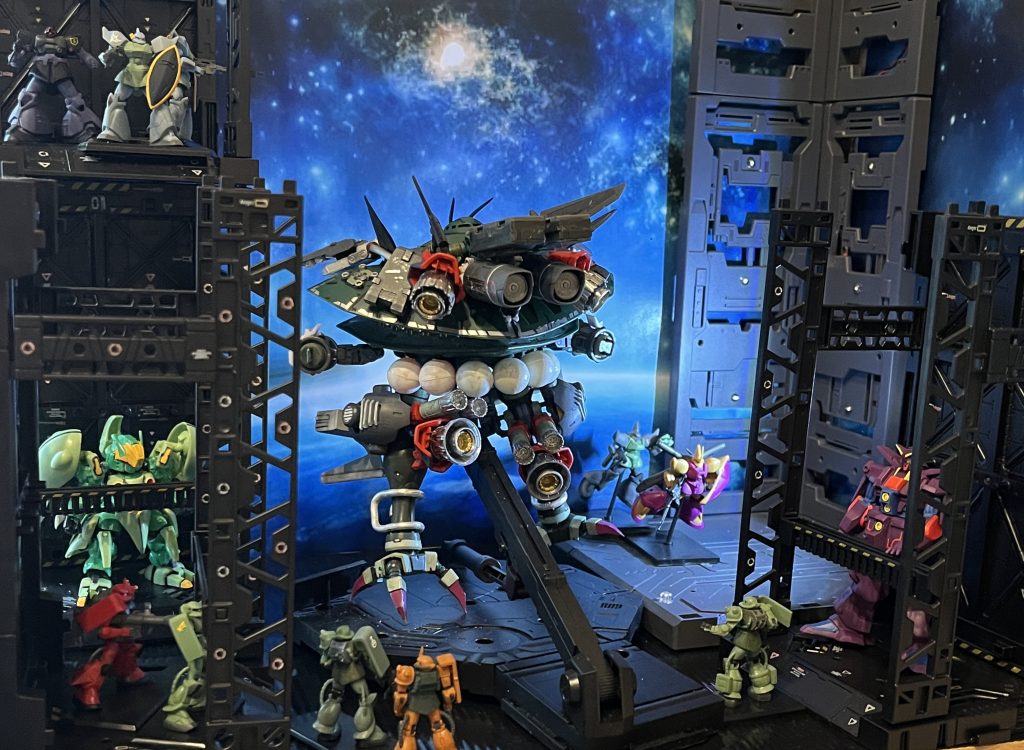 クインマンサとサイコガンダムmk2を配置