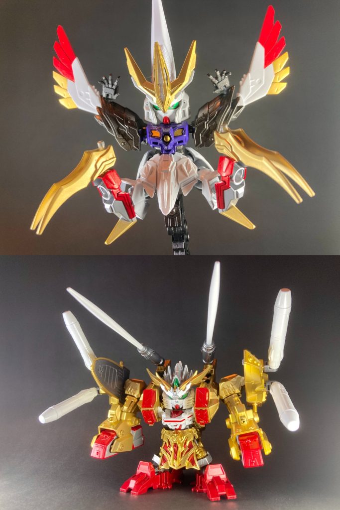 【魏王曹覇】戯志才グランドガンダム曹操ウイングガンダムに仕える古参の作戦参謀。かつては世俗を嫌い隠遁生活を送っていたが、その間ひたすら重機・爆薬の製造など優れた頭脳で研究開発を重ね、今や敵城攻略のスペシャリストとして活躍する。さながら全身攻城兵器といったフル装備で、自ら城門を破壊するパワー系軍師！