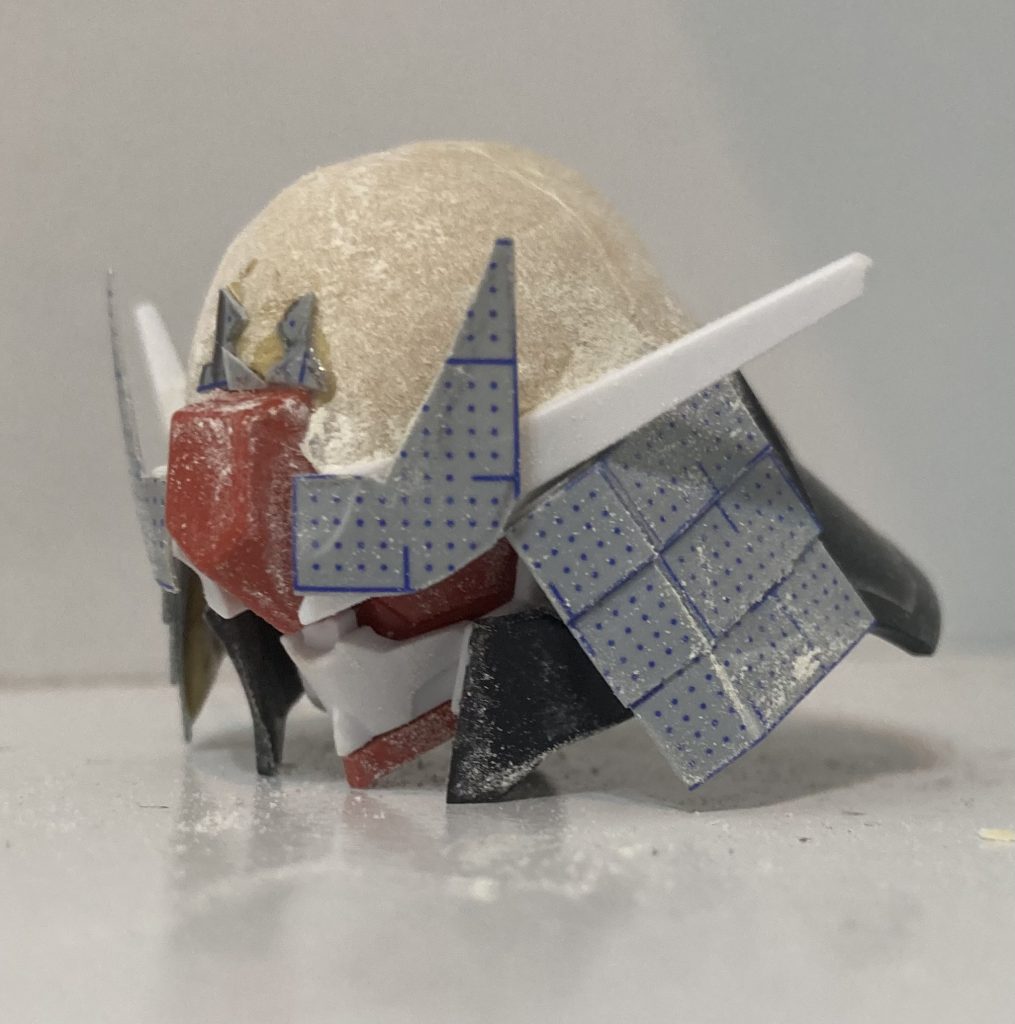 エアリアルのアンテナ部分使ってたので模様の位置が上の方になってしまっている。