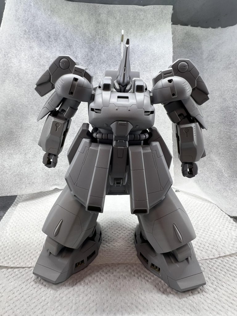 スジボリ後サフ吹き