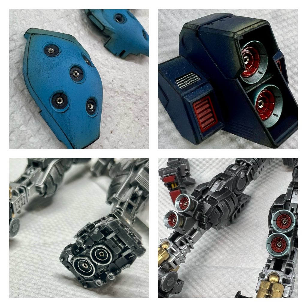 バーニア等にメタルパーツ