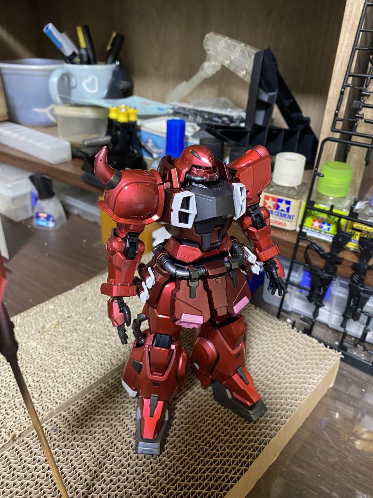 光沢トップコート2層吹き付け