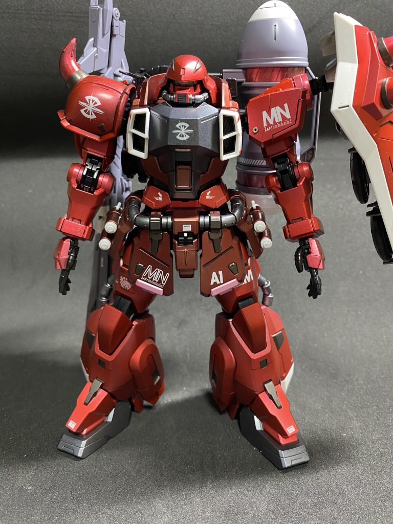 ガンメタルで差し色入れました