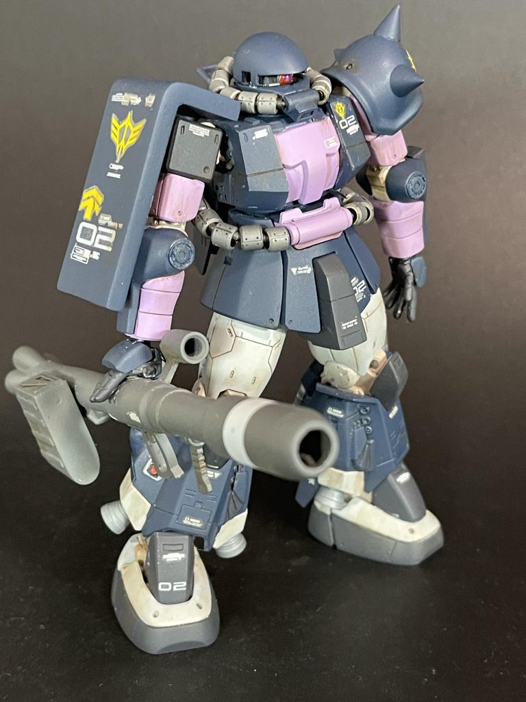 HGUC MS-06Rザク黒い三連星機–3枚目/制作者：HIRO