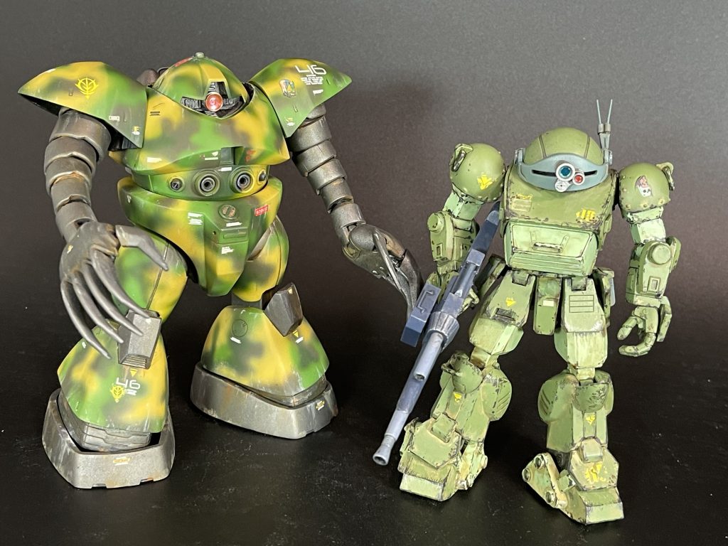 何故かゴッグとスコタコが記念撮影のツーショット😅