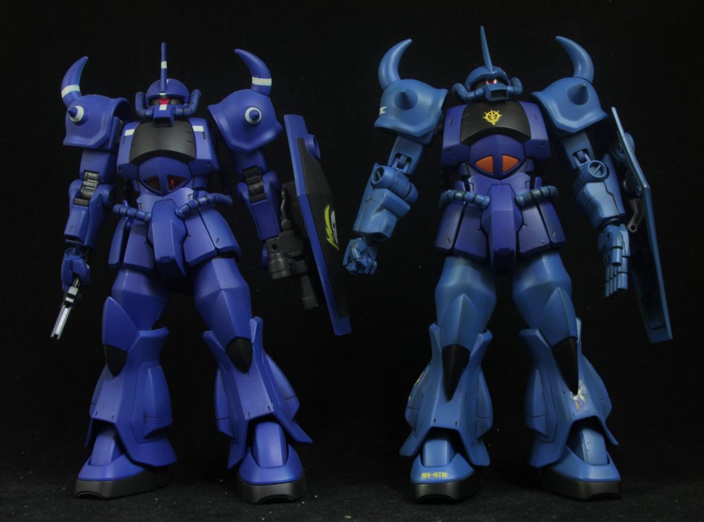 太ももの幅増し以外は素組のグフと