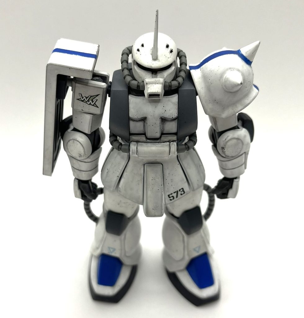 今回の制作を通して、旧HGUCベースは大河原先生設定画イメージで仕上げるにはもってこいの素材だと思いました。今回初めて旧HGUCをテコ入れしてみましたが、噛めば噛むほど味わいが出てくる、いじり甲斐のある楽しいキットですね。色々と研究してみたくなりました。 