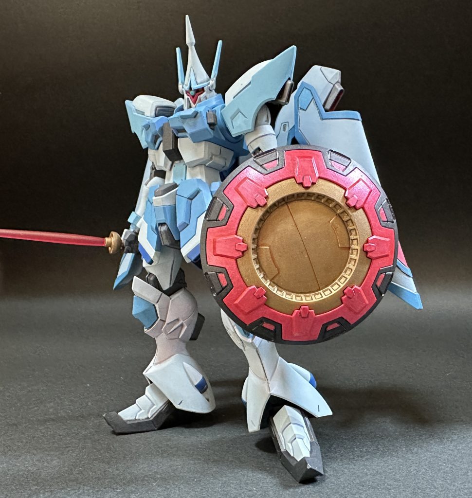 元の盾と剣に戻してみました。ギャンの装備も意外と似合っていた気がします。