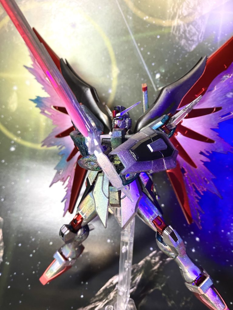 以下、劇中イメージポージングで。デスティニーといったらやっぱり両手持ちのイメージがあります