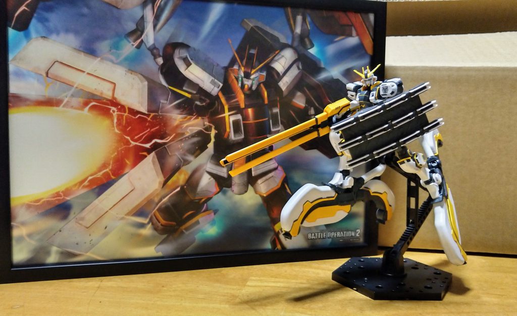 バトオペ2の懸賞で当たったアトラスガンダムのパブミラーと一緒に1枚