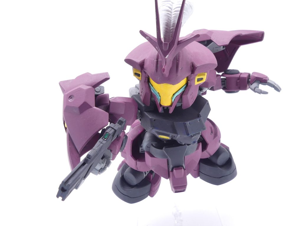 デミトレ拡張セットから平手も持ってきて。角・羽根はキットのままにしました。羽根のモールドだけいじっています。