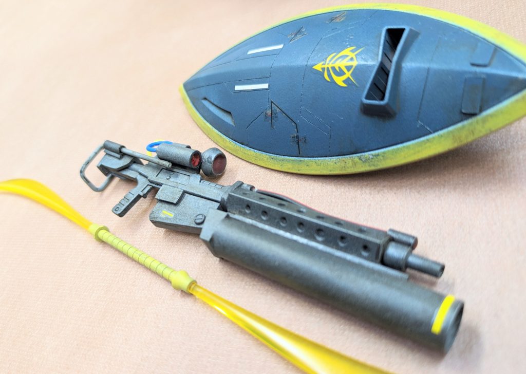 武器はビームライフルのみ加工しました。